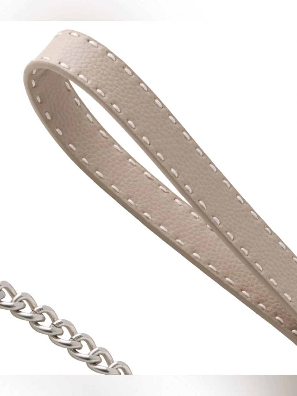 Pet Passion Links - The Saddle Stitch Vegan Leather Chain Dog Leash S, M, L Dogs